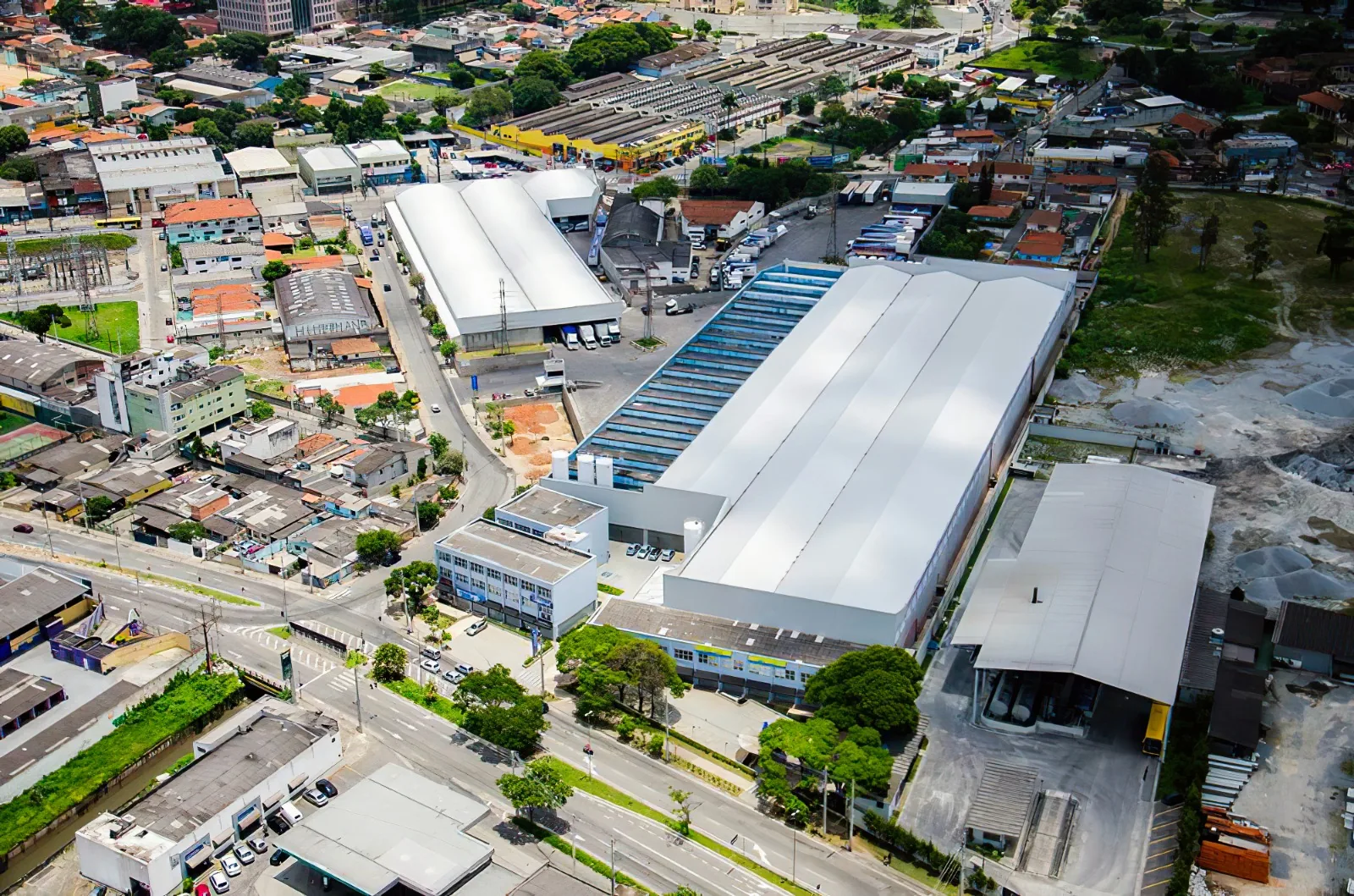 Vista aérea de um empreendimento do Airport Town